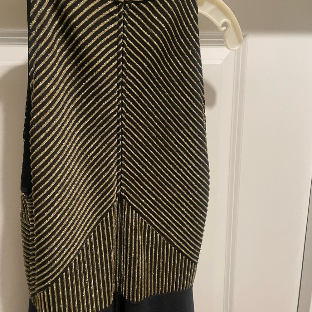 Striped Black and Gold Dress